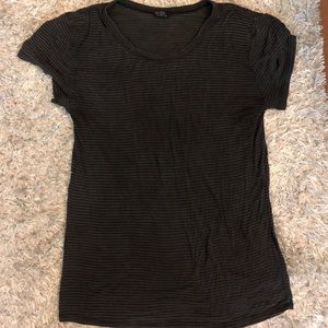 John Galt Brandy Melville Black gray striped top